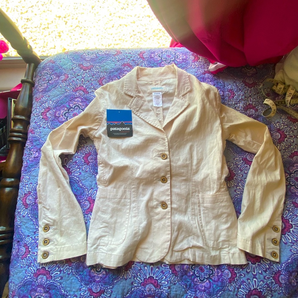 Patagonia Womens Size 8 Hempshire Jacket NWT Cream